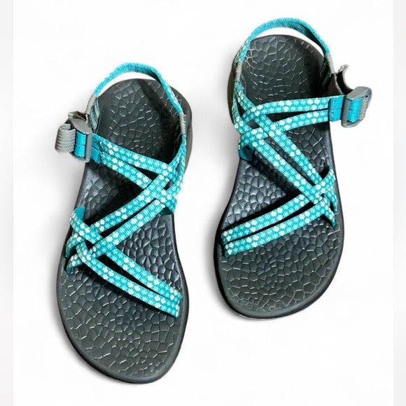 Chaco Shoes - Chaco Blue and Gray Sport Sandals